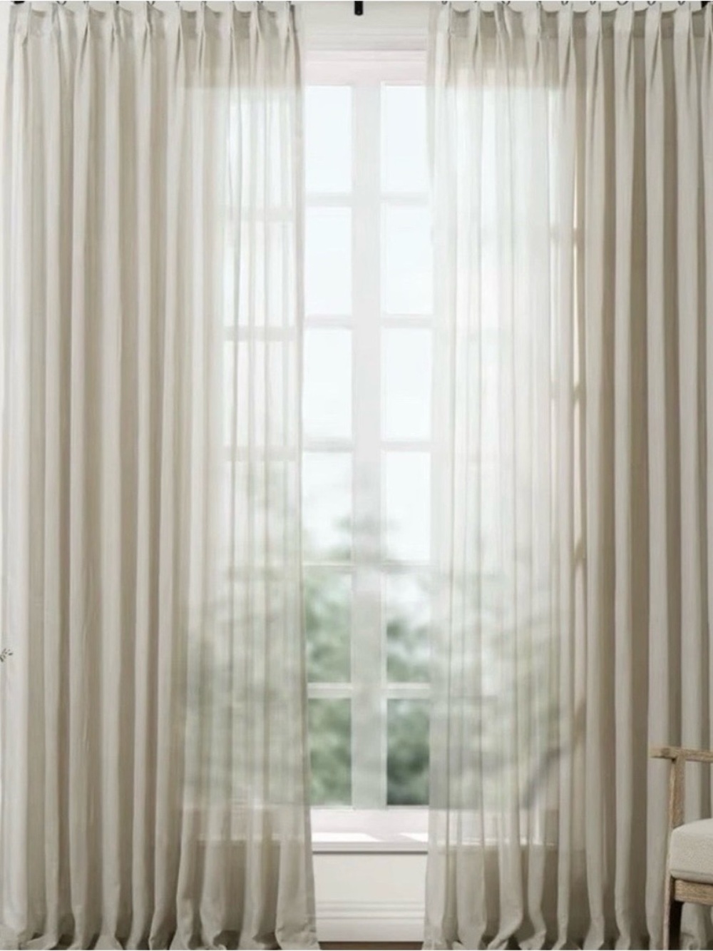 Lightweight Sheer Curtain Panels- Classic Window Drapery’s